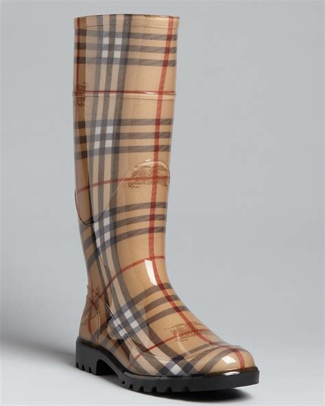 burberry low rain boots|Burberry haymarket rain boots.